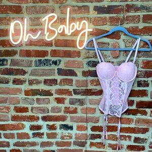 Light pink lingerie corset